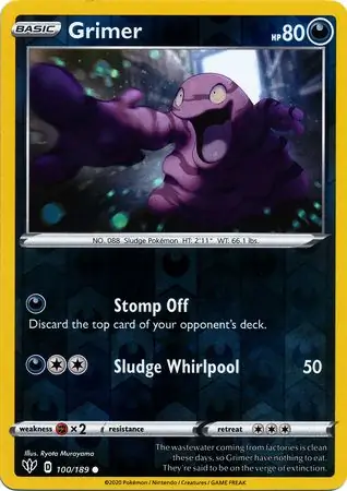 Grimer Reverse Holo 100 Normal