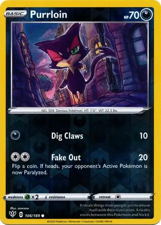Purrloin Reverse Holo 106 Normal