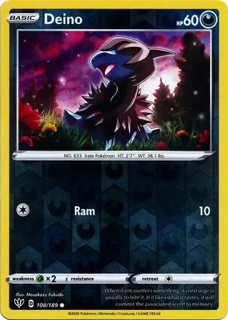 Deino Reverse Holo 108 Normal