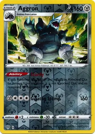 Aggron Reverse Holo 123