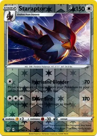 Staraptor Reverse Holo 147 Normal