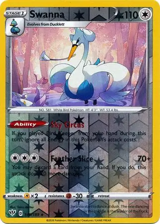 Swanna Reverse Holo 149 Normal