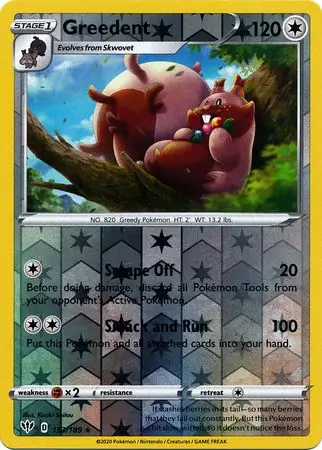 Greedent Reverse Holo 153 Normal