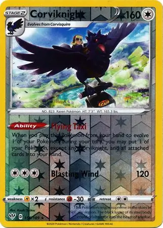 Corviknight Reverse Holo 156 Normal