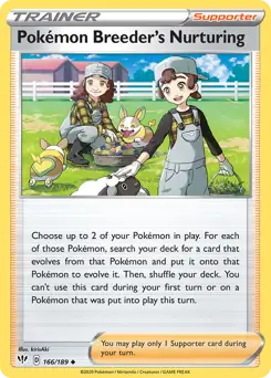 Pokemon Breeder's Nurturing 166 Normal