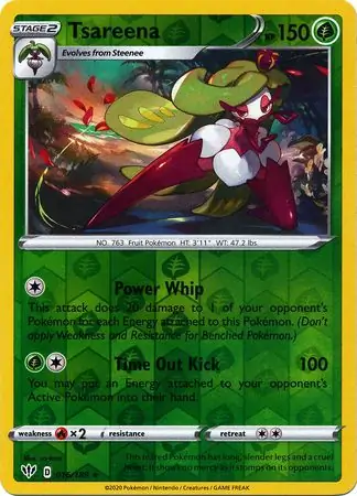 Tsareena Reverse Holo 016