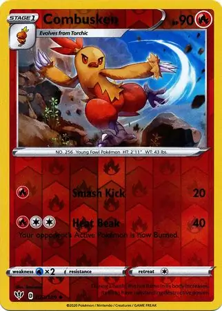 Combusken Reverse Holo 023 Normal