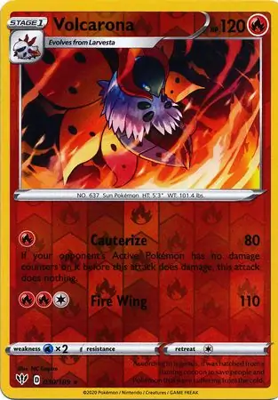 Volcarona Reverse Holo 030 Normal