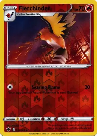 Fletchinder Reverse Holo 031 Normal