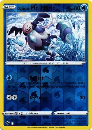 Galarian Mr. Mime Reverse Holo 035 Normal