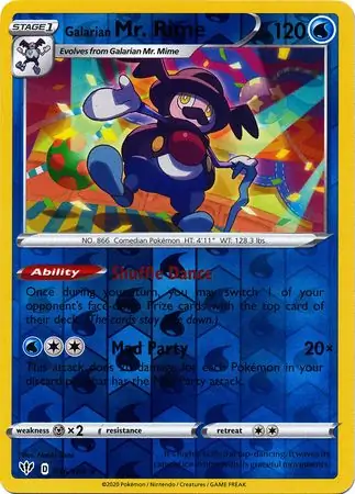 Galarian Mr. Rime Reverse Holo 036