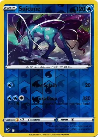 Suicune Reverse Holo 037 Normal