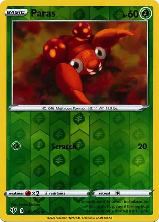 Paras Reverse Holo 003 Normal
