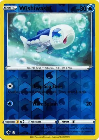 Wishiwashi Reverse Holo 050 Normal