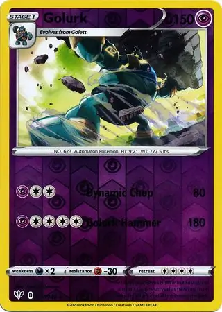 Golurk Reverse Holo 077