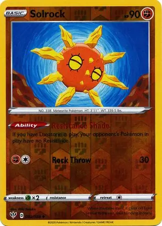Solrock Reverse Holo 092 Normal
