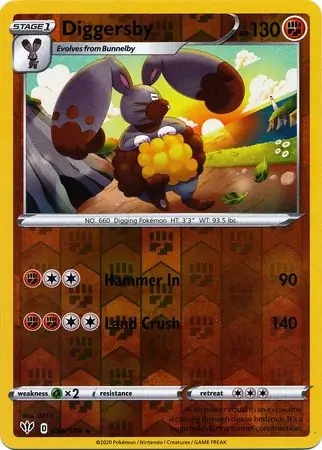 Diggersby Reverse Holo 096 Normal
