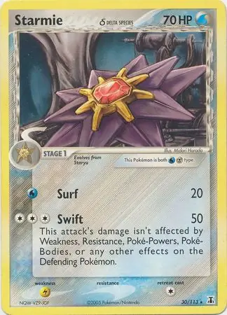 Starmie Reverse Holo 30