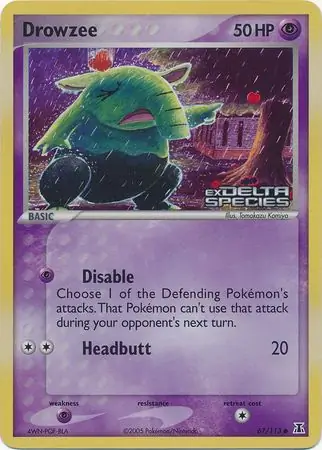 Drowzee Reverse Holo 67