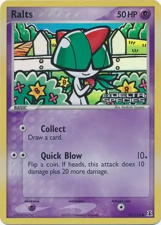 Ralts Reverse Holo 81