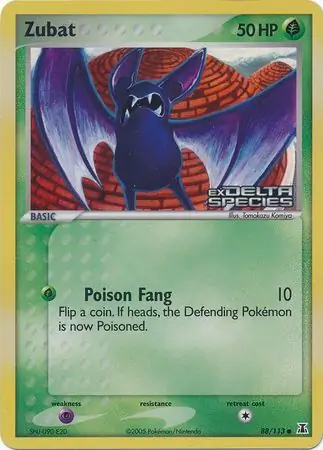 Zubat Reverse Holo 88