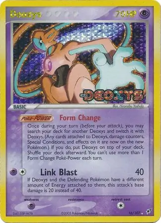 Deoxys Reverse Holo 16 Normal