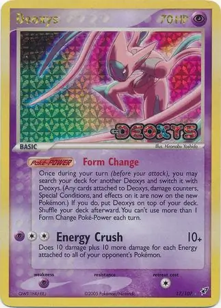 Deoxys Reverse Holo 17 Normal