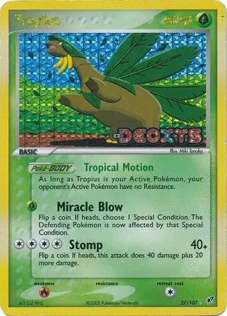 Tropius Reverse Holo 27 Normal