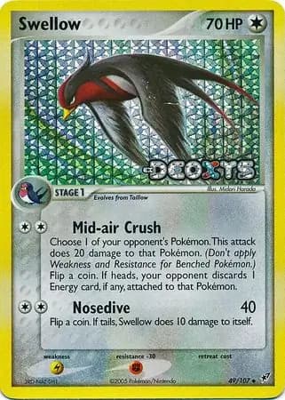Swellow Reverse Holo 49 Normal