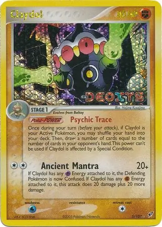 Claydol Reverse Holo 5 Normal