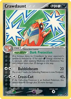 Crawdaunt Holo 6 Normal