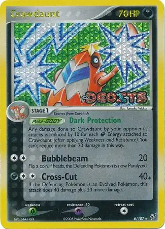 Crawdaunt Reverse Holo 6 Normal