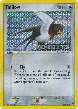 Taillow Reverse Holo 80 Normal