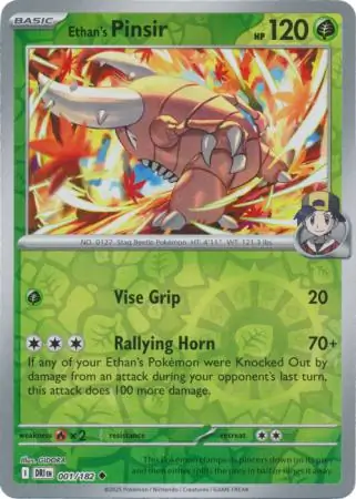 Ethan's Pinsir Reverse Holo 001