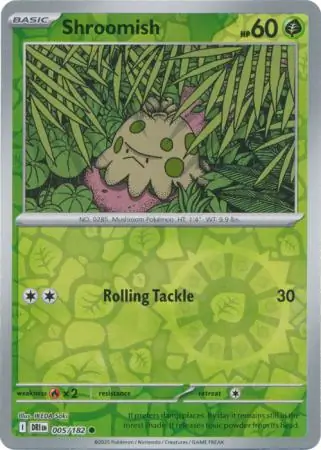 Shroomish Reverse Holo 005 Normal