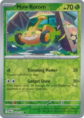 Mow Rotom Reverse Holo 009 Normal