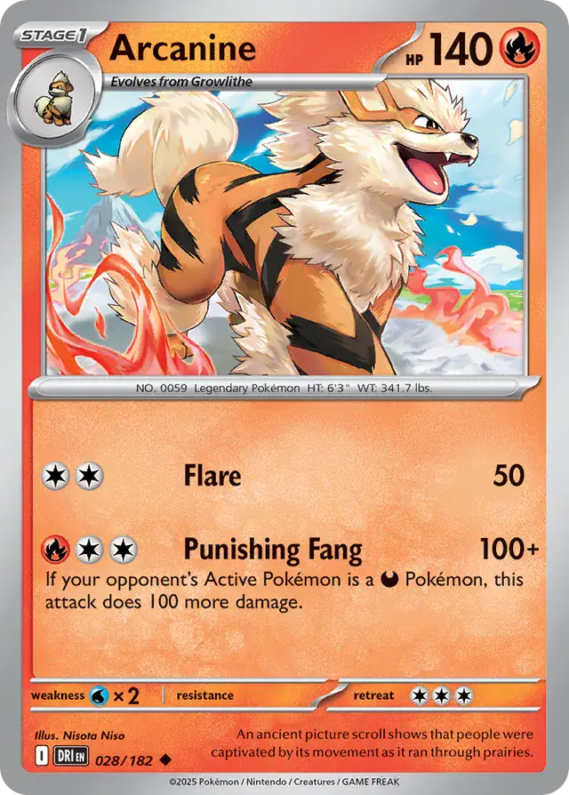 Arcanine 028 Normal
