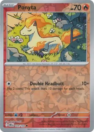 Ponyta Reverse Holo 029 Normal