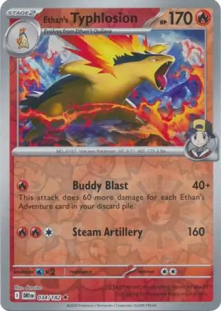 Ethan's Typhlosion Reverse Holo 034 Normal