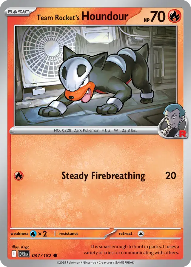 Team Rocket's Houndour 037 Normal