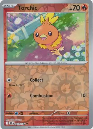Torchic Reverse Holo 040 Normal