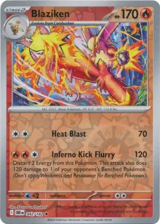 Blaziken Reverse Holo 042 Normal