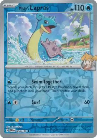 Misty's Lapras Reverse Holo 050 Normal