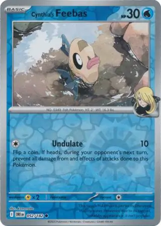 Cynthia's Feebas Reverse Holo 052