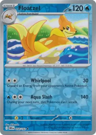 Floatzel Reverse Holo 058 Normal