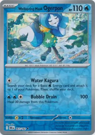 Wellspring Mask Ogerpon Reverse Holo 067