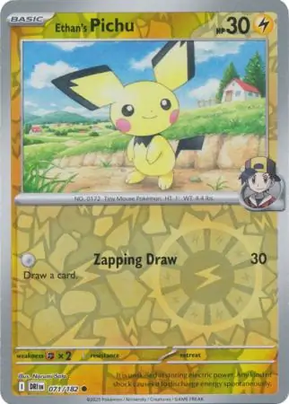 Ethan's Pichu Reverse Holo 071 Normal