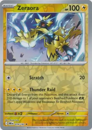 Zeraora Reverse Holo 078 Normal