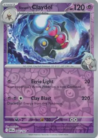 Steven's Claydol Reverse Holo 084 Normal