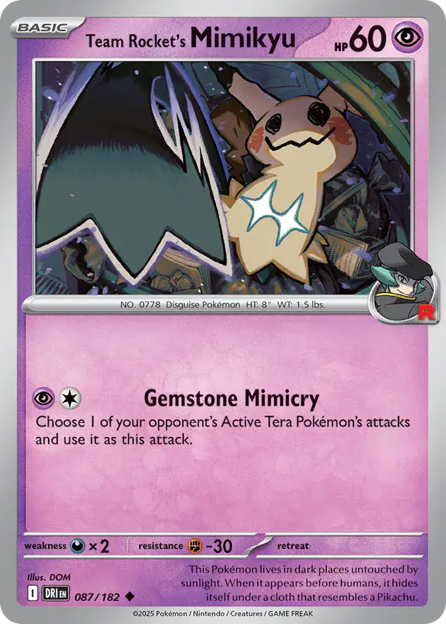 Team Rocket's Mimikyu 087 Normal